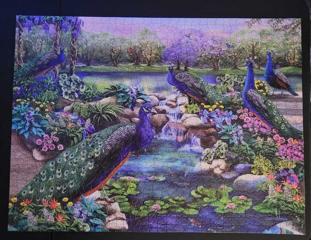 Peacock Majesty - Bits And Pieces puzzle collectible [Barcode 704812483166] - Main Image 2