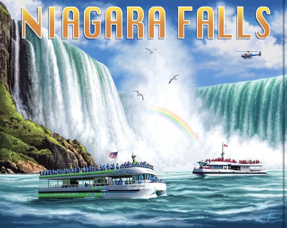 Niagara Falls Annie H  - Boardwalk Puzzle Company puzzle collectible [Barcode 671095205771] - Main Image 2