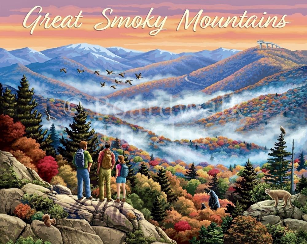 Great Smoky Mountains (PC 💎) - Boardwalk Puzzle Company puzzle collectible [Barcode 671095205986] - Main Image 2