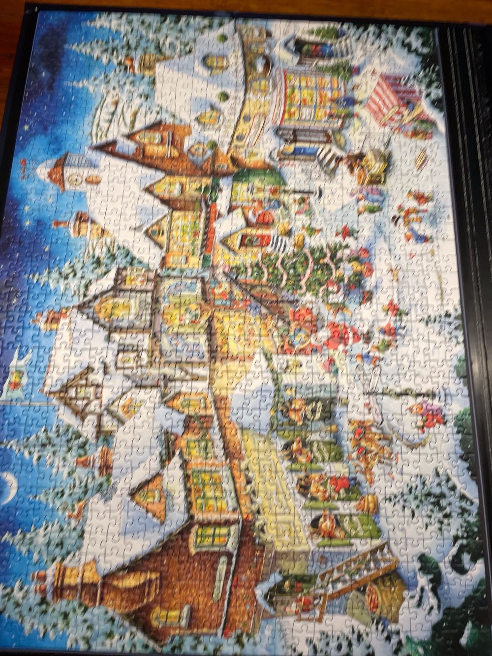 Christmas Village - Ravensburger puzzle collectible [Barcode 4005555012719] - Main Image 2