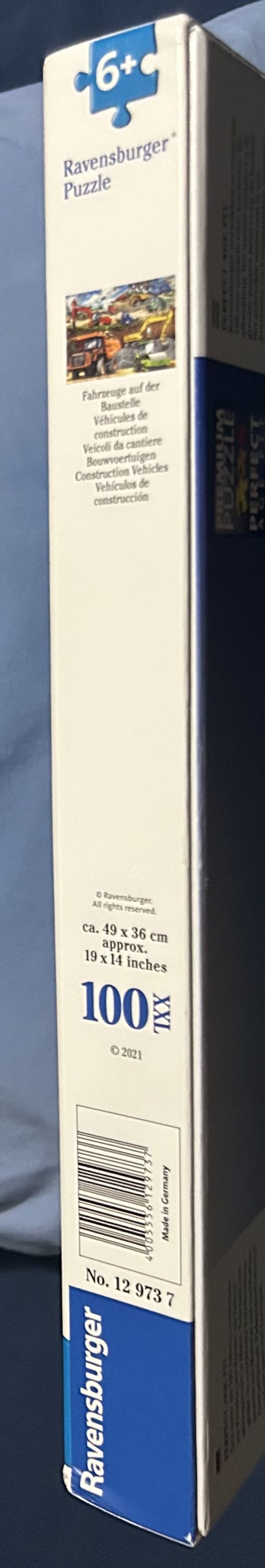 Construction Vehicles - Ravensburger puzzle collectible [Barcode 4005556129737] - Main Image 2