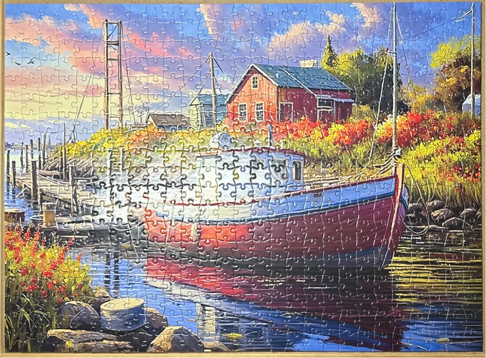 Old Boathouse - From Nannie 🐝 - Buffalo puzzle collectible [Barcode 079346370092] - Main Image 2