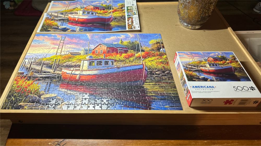 Old Boathouse - From Nannie 🐝 - Buffalo puzzle collectible [Barcode 079346370092] - Main Image 3