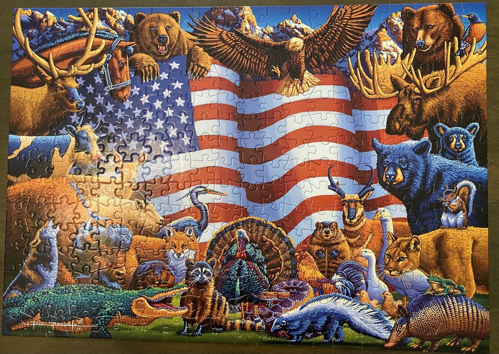 Animals Of America BAC - Buffalo puzzle collectible [Barcode 079346228195] - Main Image 2