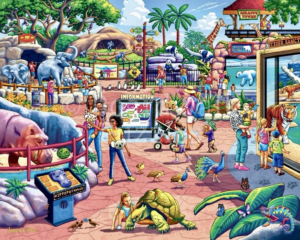 The Zoo 🧩 - Boardwalk Puzzle Company puzzle collectible [Barcode 671095406239] - Main Image 2