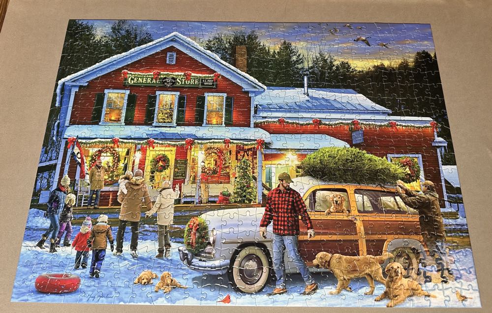 General Store At Christmas - Buffalo puzzle collectible [Barcode 079346332687] - Main Image 2