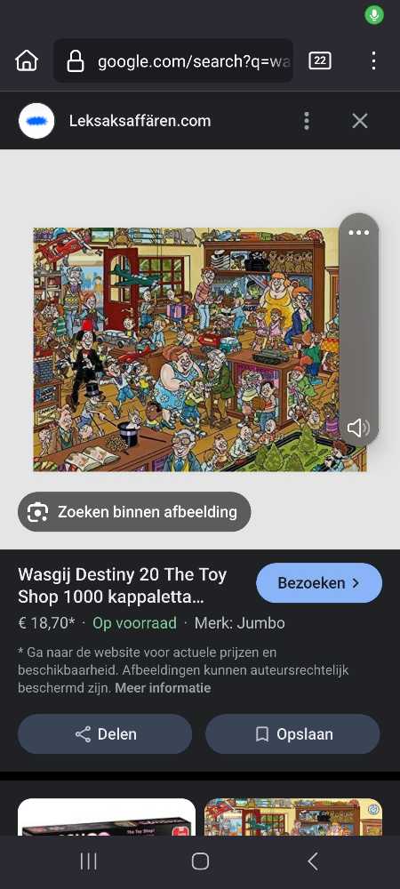Wasgij Destiny #20 The Toy Shop - Jumbo puzzle collectible - Main Image 2