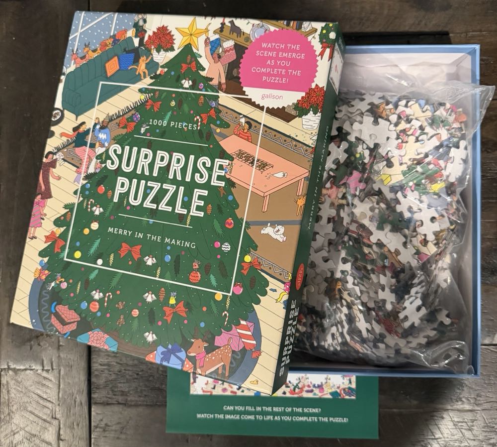 Merry In The Making-NIB-FOR SALE - Galison puzzle collectible [Barcode 9780735383364] - Main Image 3