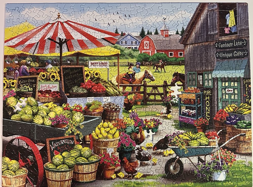 Pony Rides - SunsOut puzzle collectible [Barcode 796780630840] - Main Image 3