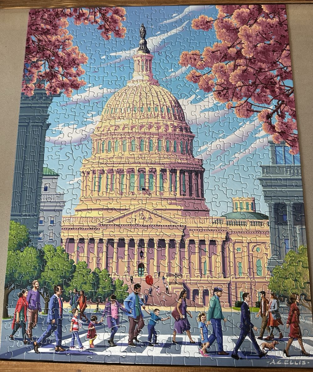U.S. Capitol  - Boardwalk Puzzle Company puzzle collectible [Barcode 671095005951] - Main Image 2