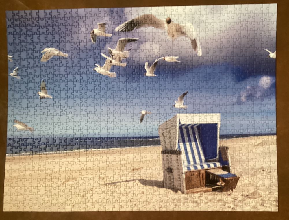 Strandkorb und Möven - Fotopuzzle puzzle collectible [Barcode 2200210295212] - Main Image 2