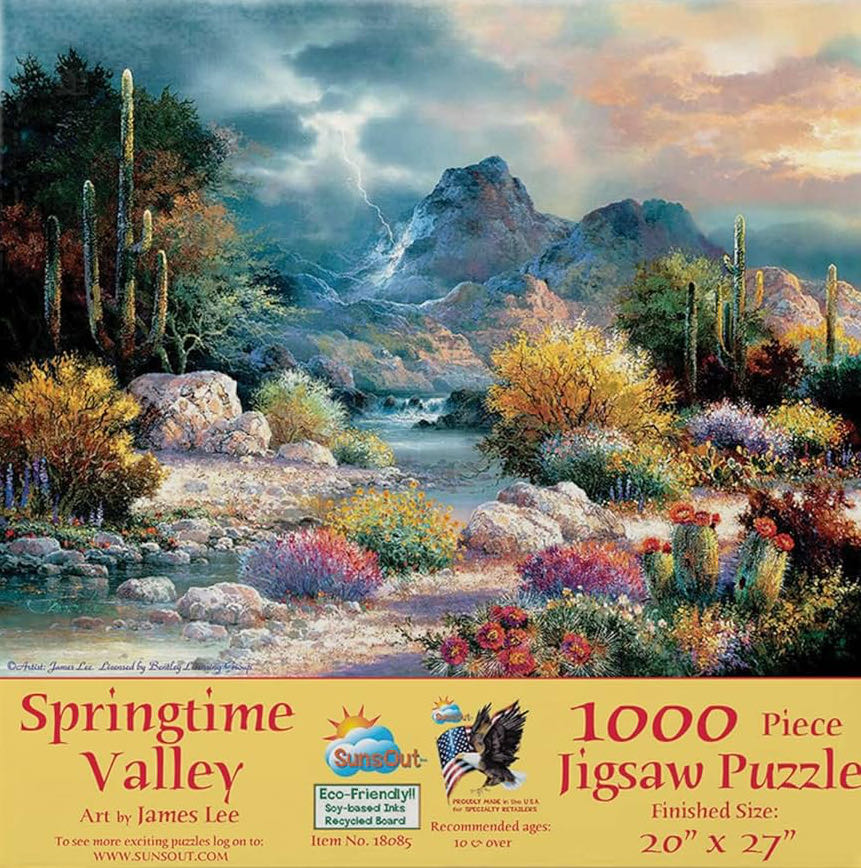 Springtime Valley— Did Not Work - SunsOut 🇺🇸 puzzle collectible [Barcode 796780180857] - Main Image 2