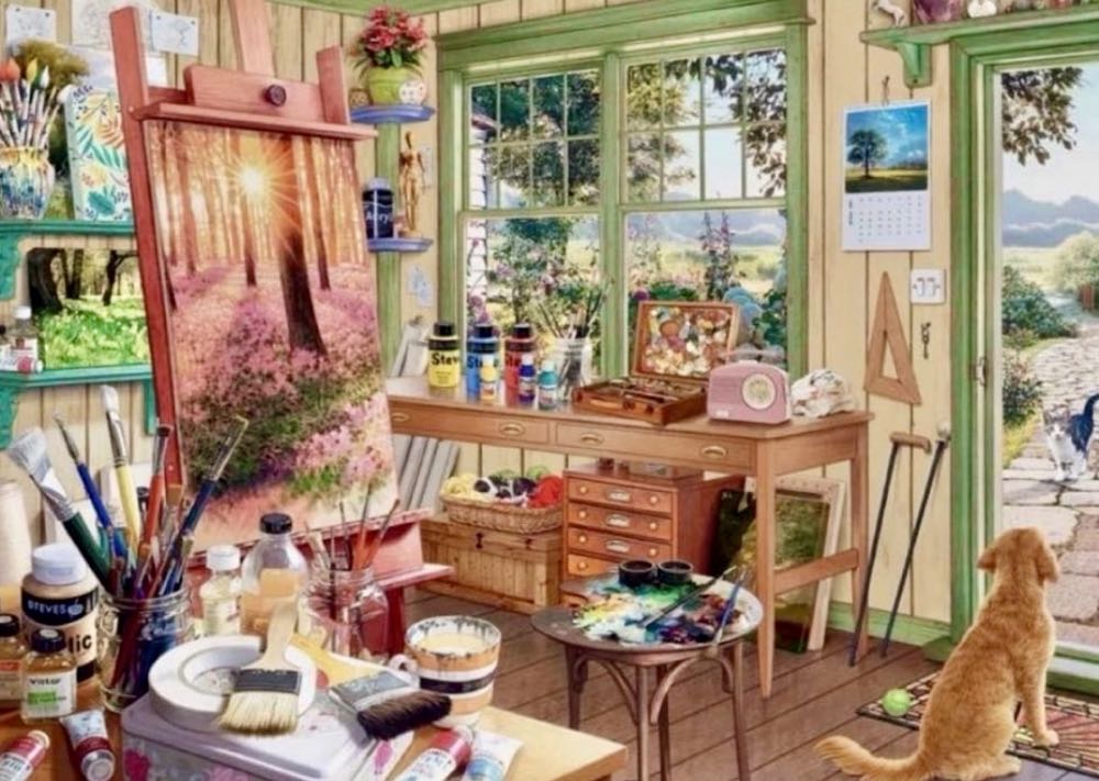 My Haven No: 11 - The Artist’s Shed - Ravensburger puzzle collectible [Barcode 4005556176274] - Main Image 2