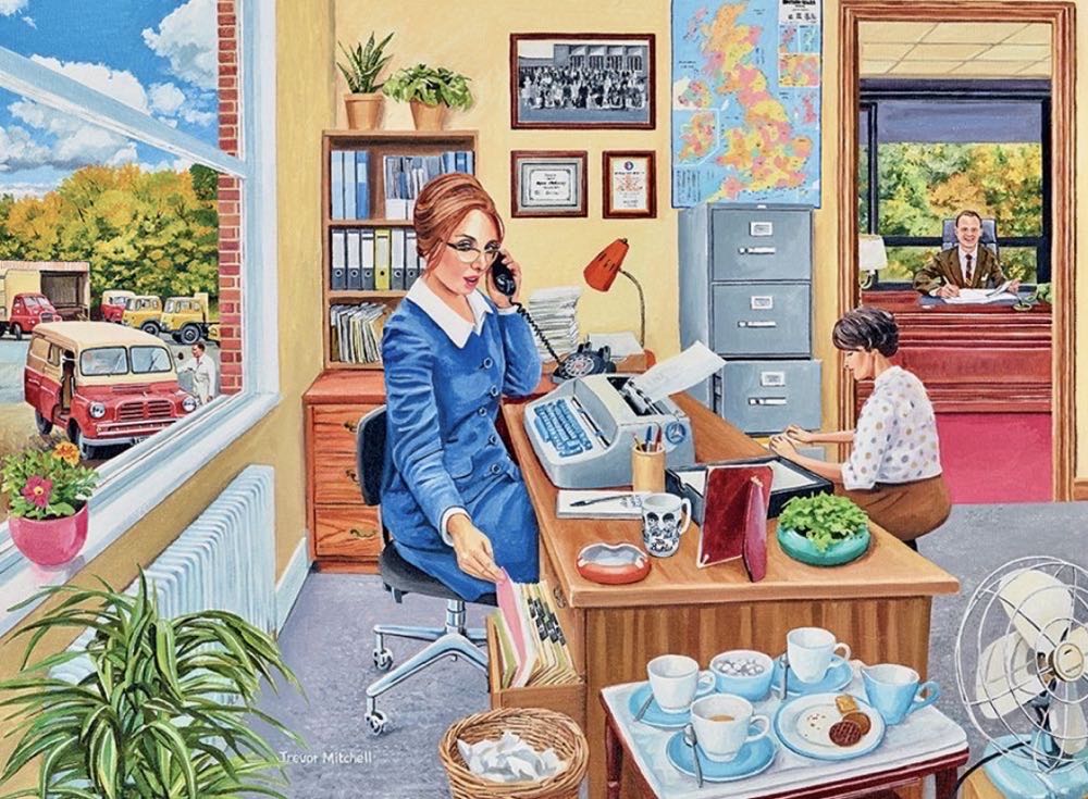 Happy Days at Work 8 : The Secretary • - Ravensburger puzzle collectible [Barcode 4005556174904] - Main Image 2