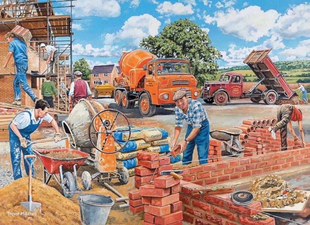 Happy Days at Work 12 : The Builder 🔡 - Ravensburger puzzle collectible [Barcode 4005556174904] - Main Image 2