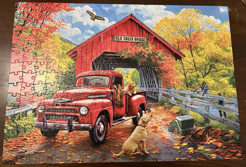 Old Creek Bridge - Rose Art puzzle collectible [Barcode 4895145426244] - Main Image 3