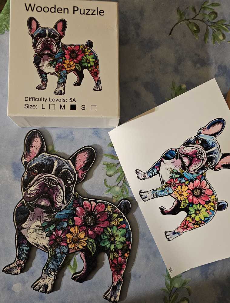 Charming French Bulldog - Wooden Puzzle puzzle collectible - Main Image 3