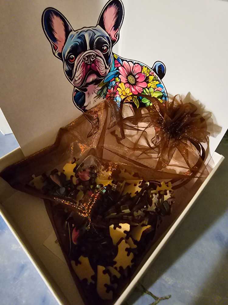 Charming French Bulldog - Wooden Puzzle puzzle collectible - Main Image 4