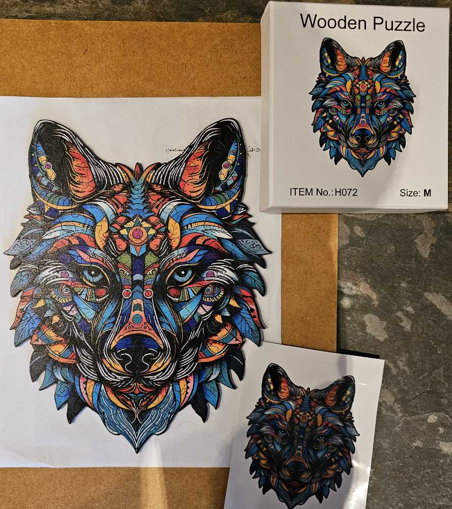 Wolf  - Wooden Puzzle puzzle collectible - Main Image 4