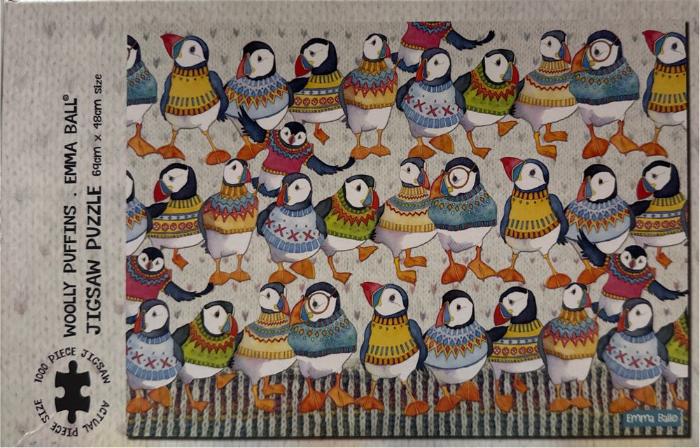 Woolly Puffins - Great British Jigsaws puzzle collectible [Barcode 5056570502968] - Main Image 2