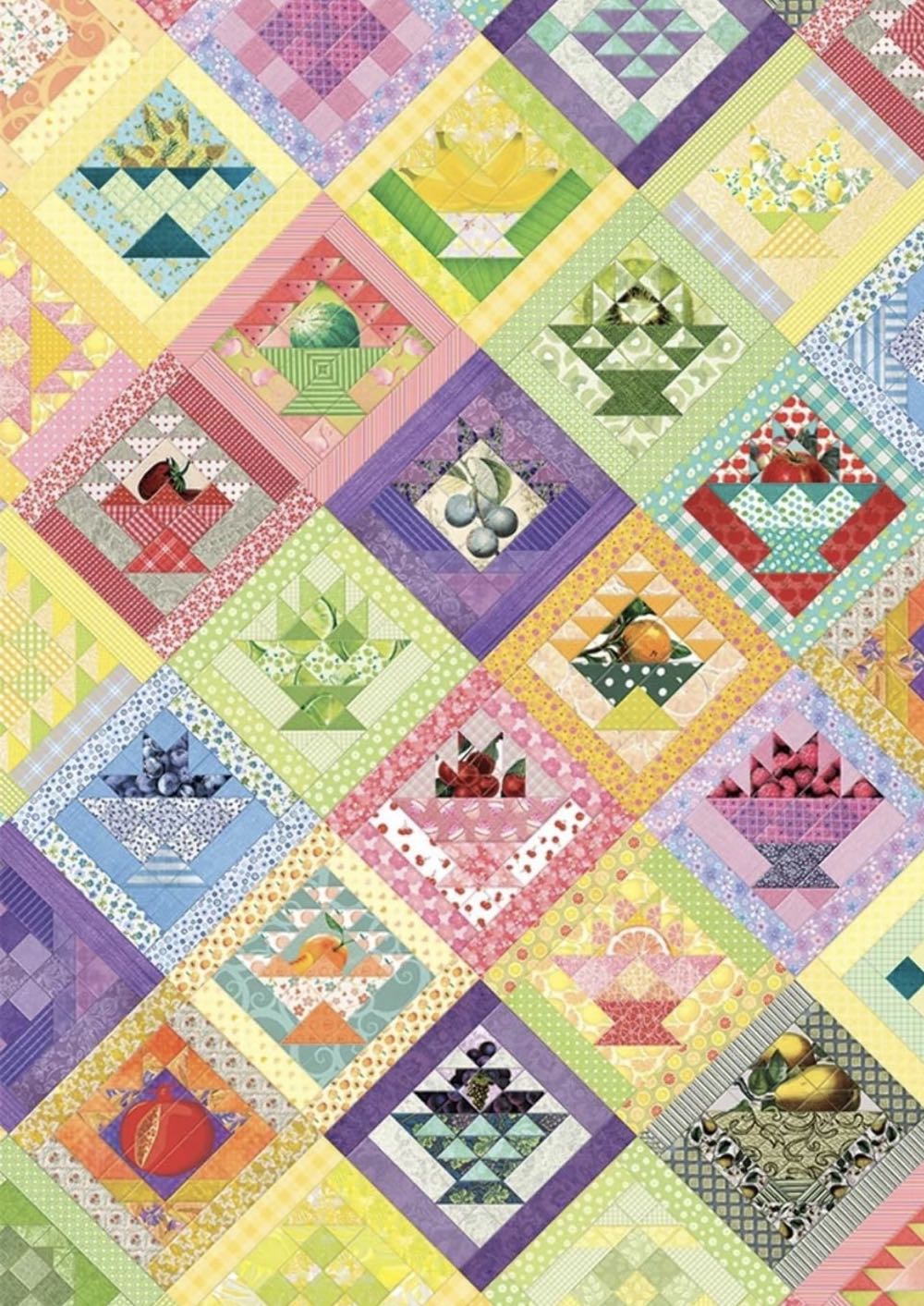 Fruit Basket Quilt - Cobble Hill puzzle collectible - Main Image 2