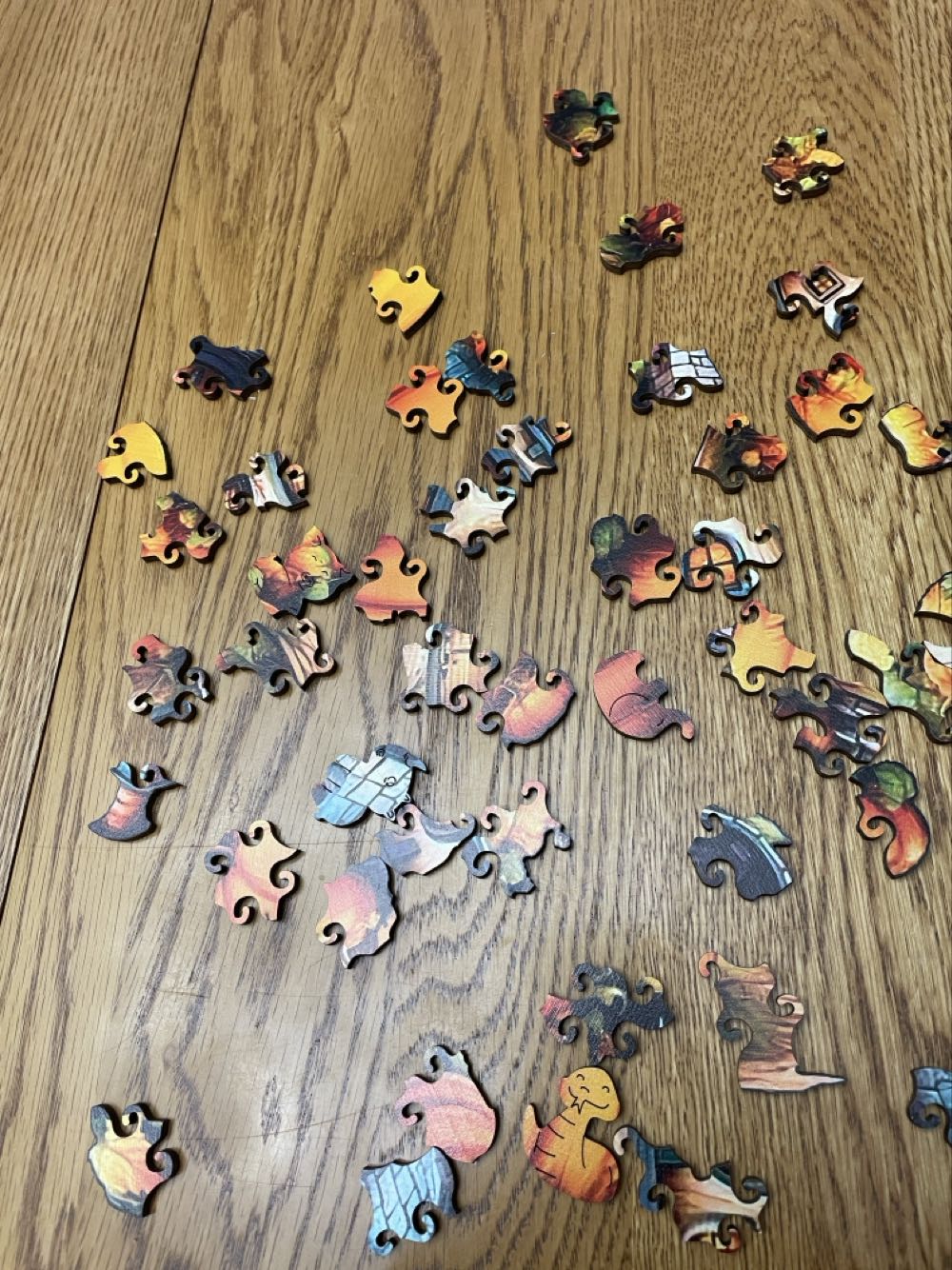 Wooden Pumpkin House Puzzle - Wooden Puzzle puzzle collectible - Main Image 4