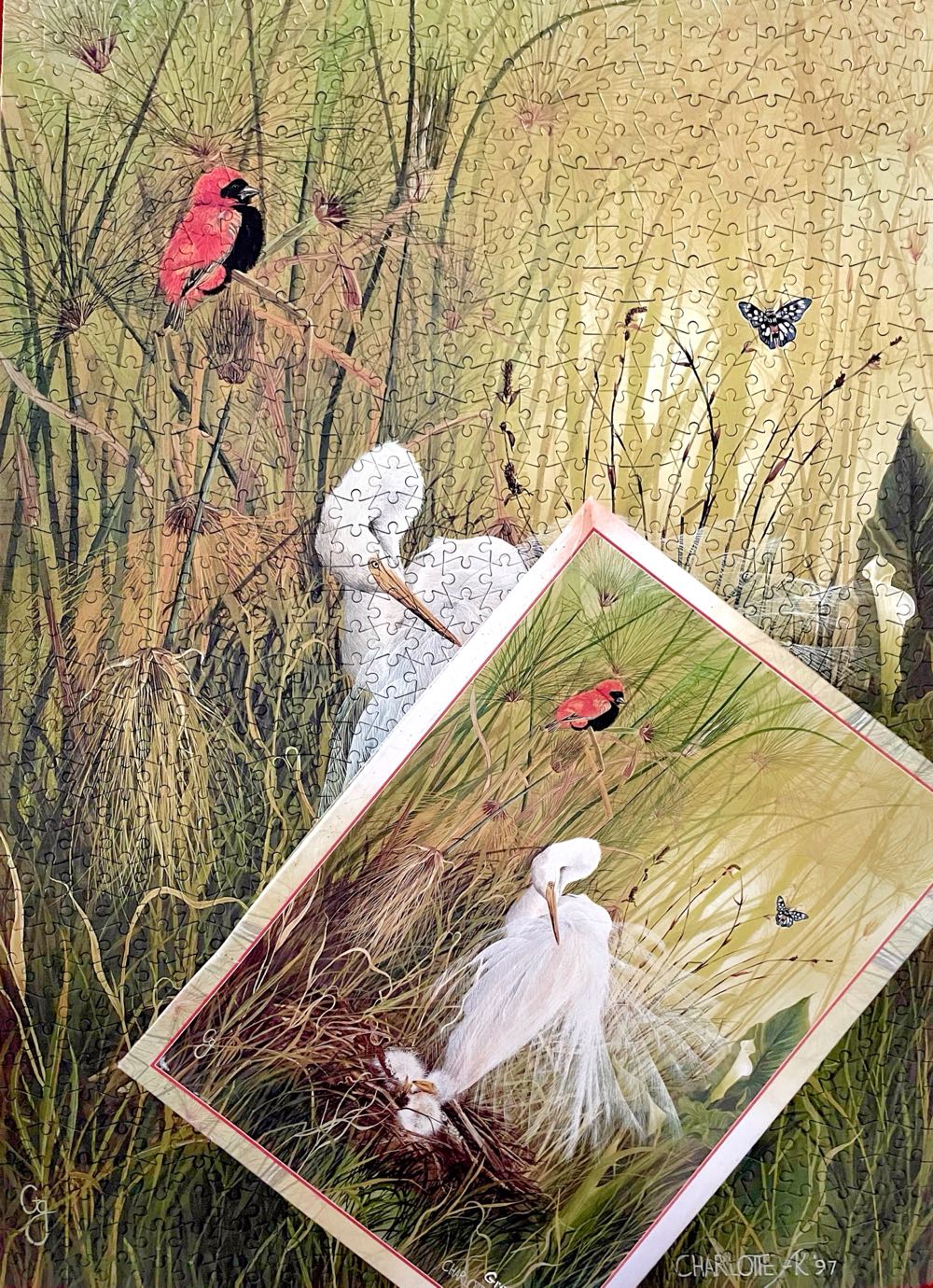 Great White Egret - Smile 😊 🇿🇦 puzzle collectible [Barcode 6002931001846] - Main Image 3