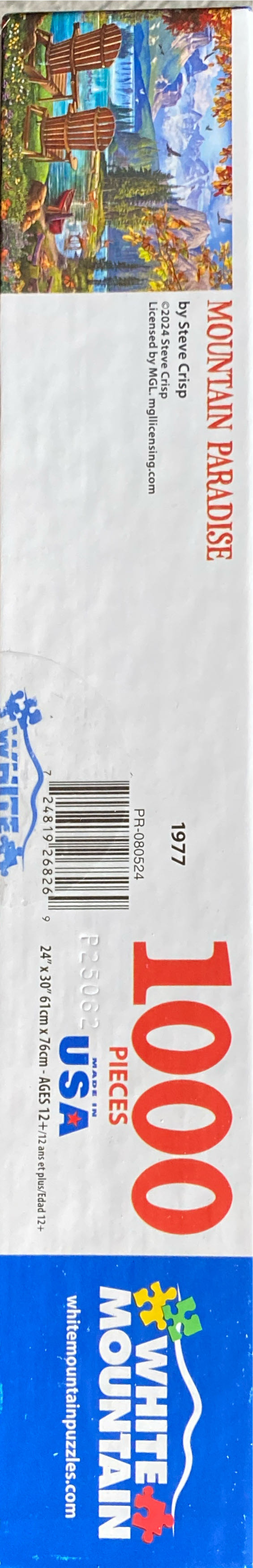 Mountain Paradise (NIB) NFT - White Mountain puzzle collectible [Barcode 724819268269] - Main Image 4