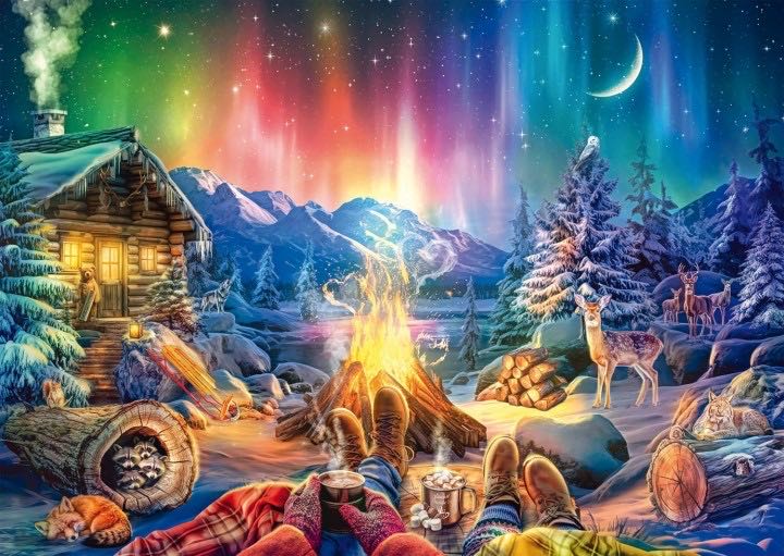 Campfire Romance Under The Stars - Schmidt Puzzle puzzle collectible [Barcode 4001504597870] - Main Image 2