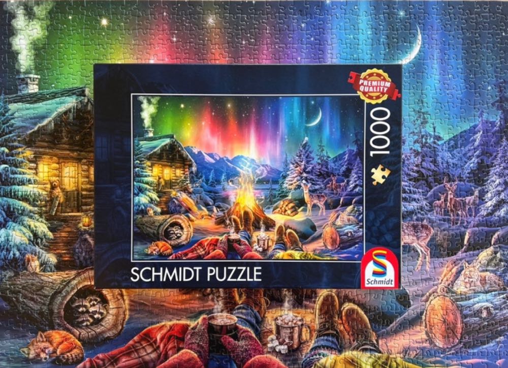 Campfire Romance Under The Stars - Schmidt Puzzle puzzle collectible [Barcode 4001504597870] - Main Image 4