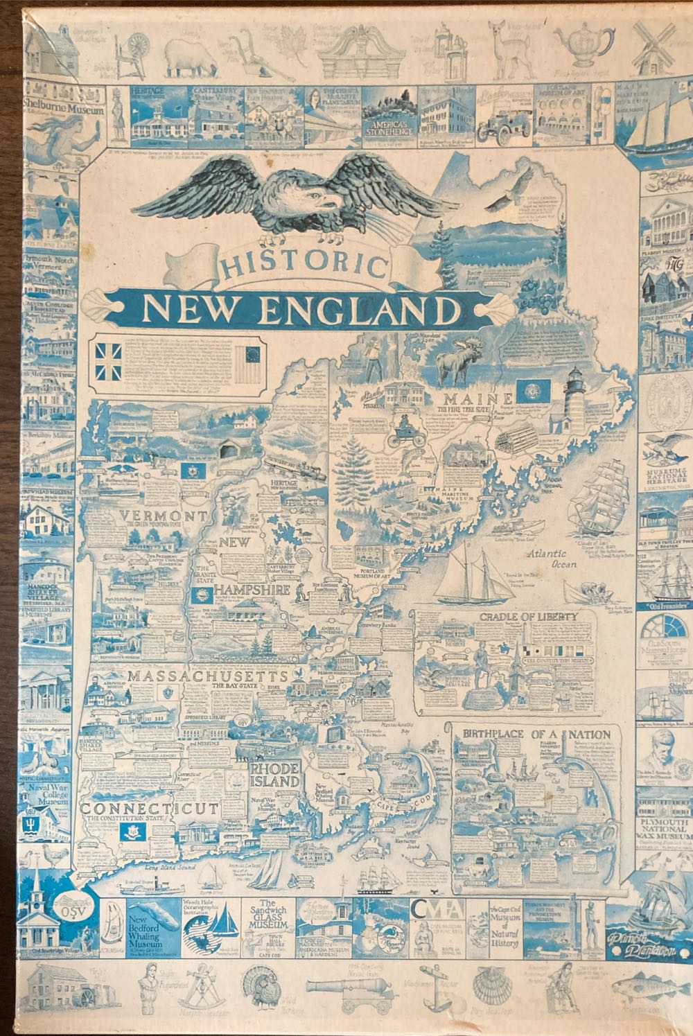 Alaska State Map Cardboard Jigsaw Puzzle Pieces Hand-illustrated Educational Family Activity Ages 7 Includes Poster 25.4 X 19.8