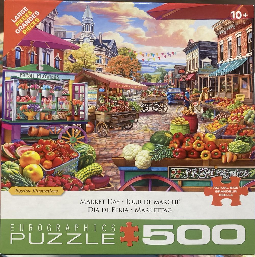Market Day - Eurographics puzzle collectible [Barcode 628136658607] - Main Image 2
