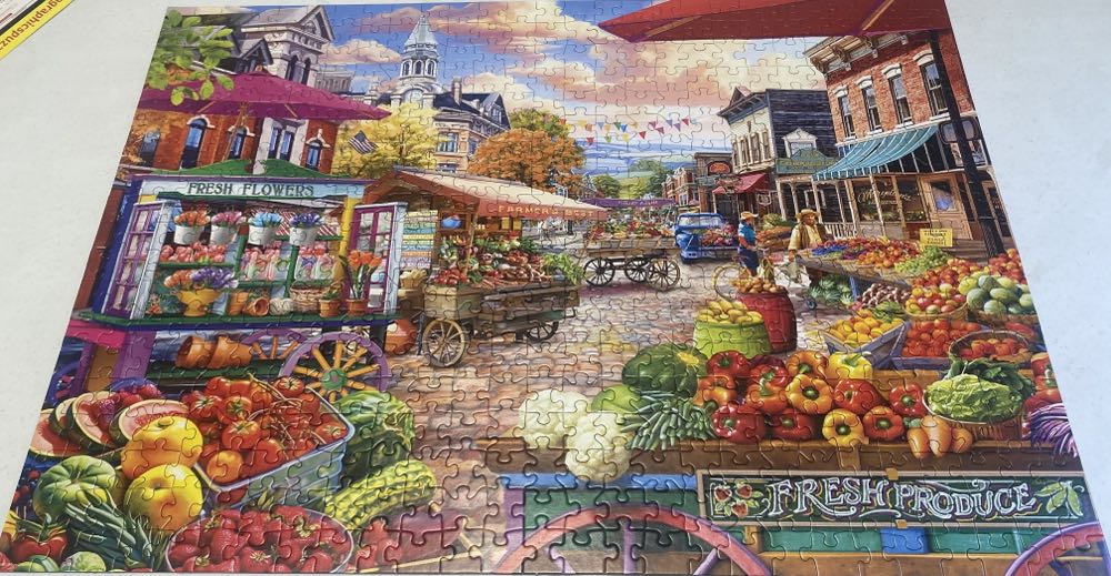 Market Day - Eurographics puzzle collectible [Barcode 628136658607] - Main Image 3