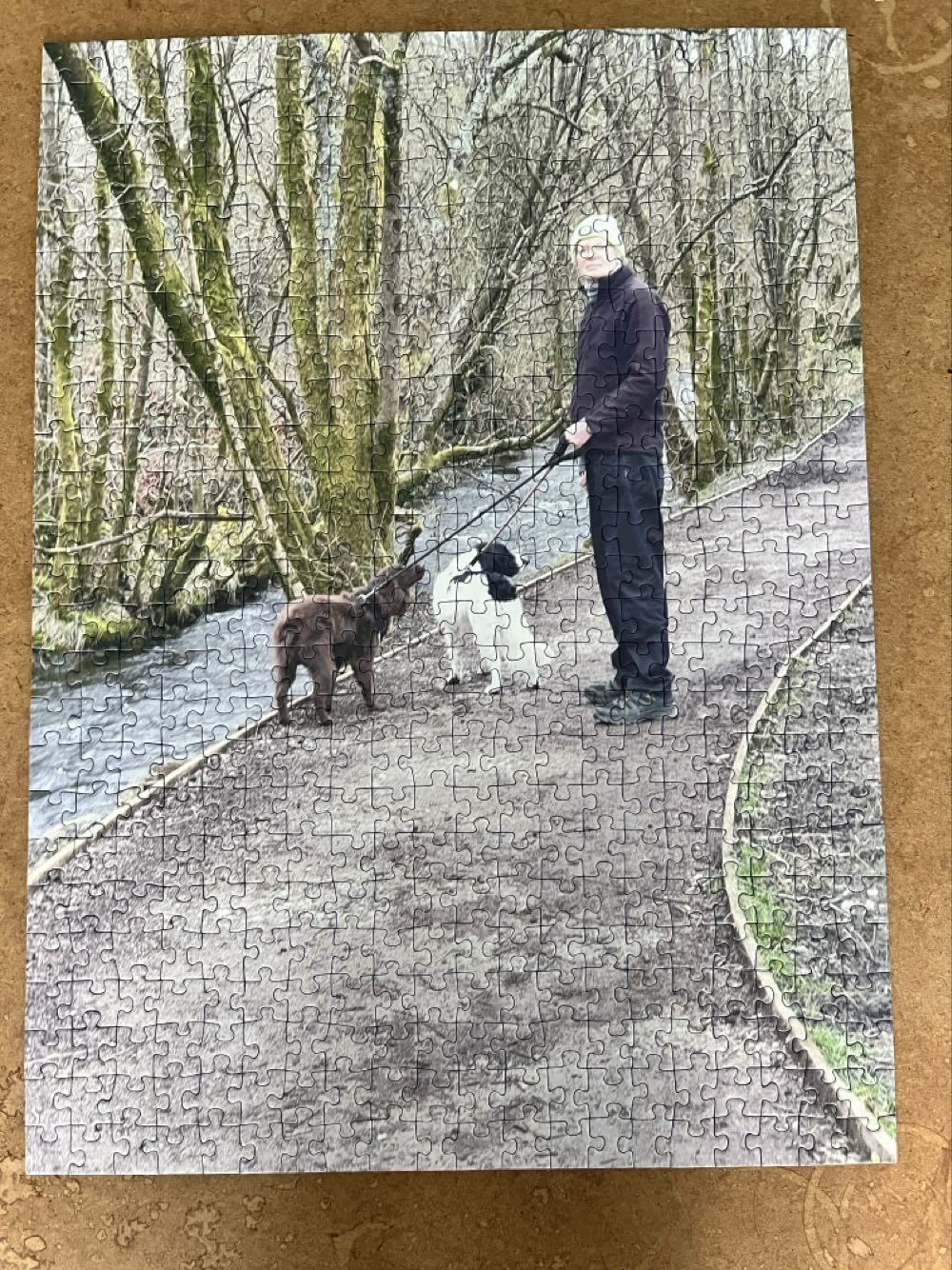 Personalised - Dad And Dogs - Ravensburger puzzle collectible - Main Image 2