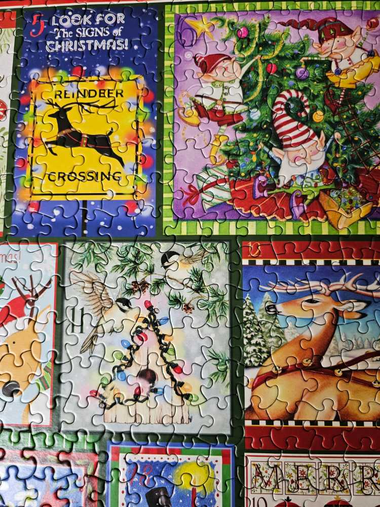 Christmas Countdown - White Mountain puzzle collectible [Barcode 724819267460] - Main Image 4