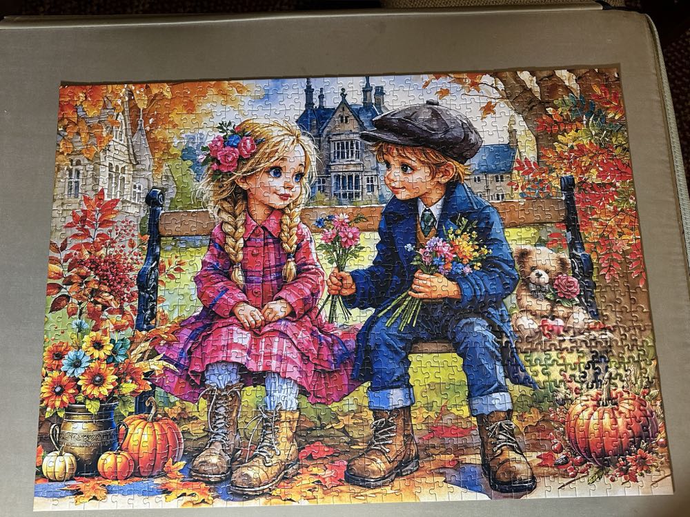 Autumn’s Tender Gesture - Delfy puzzle collectible [Barcode 733968109521] - Main Image 2