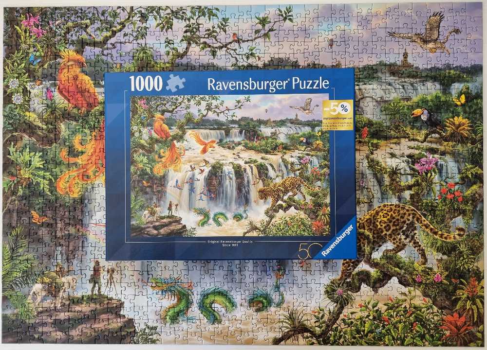 Fantastic Waterfall Of Iguazu - Ravensburger puzzle collectible [Barcode 4005555010906] - Main Image 2