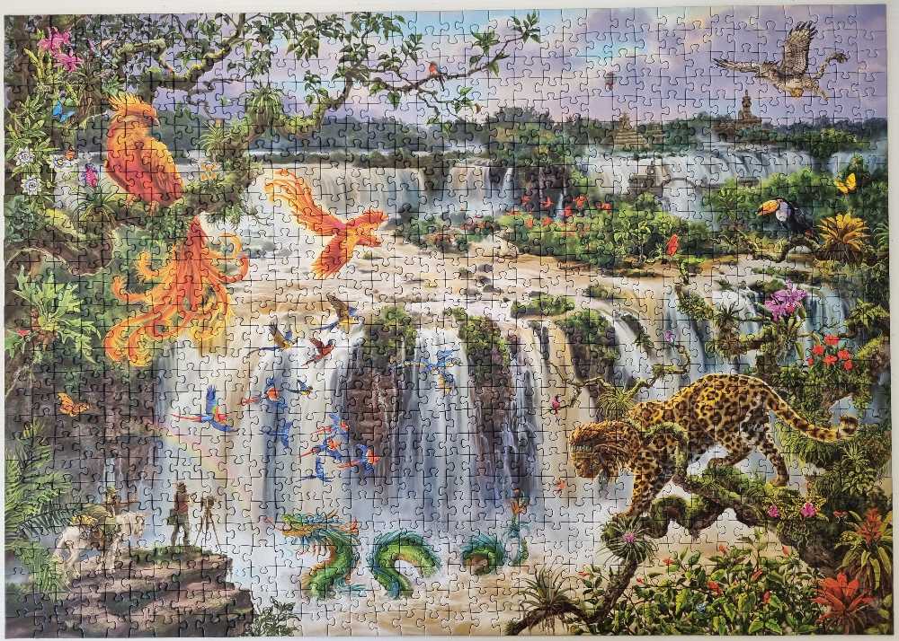 Fantastic Waterfall Of Iguazu - Ravensburger puzzle collectible [Barcode 4005555010906] - Main Image 3