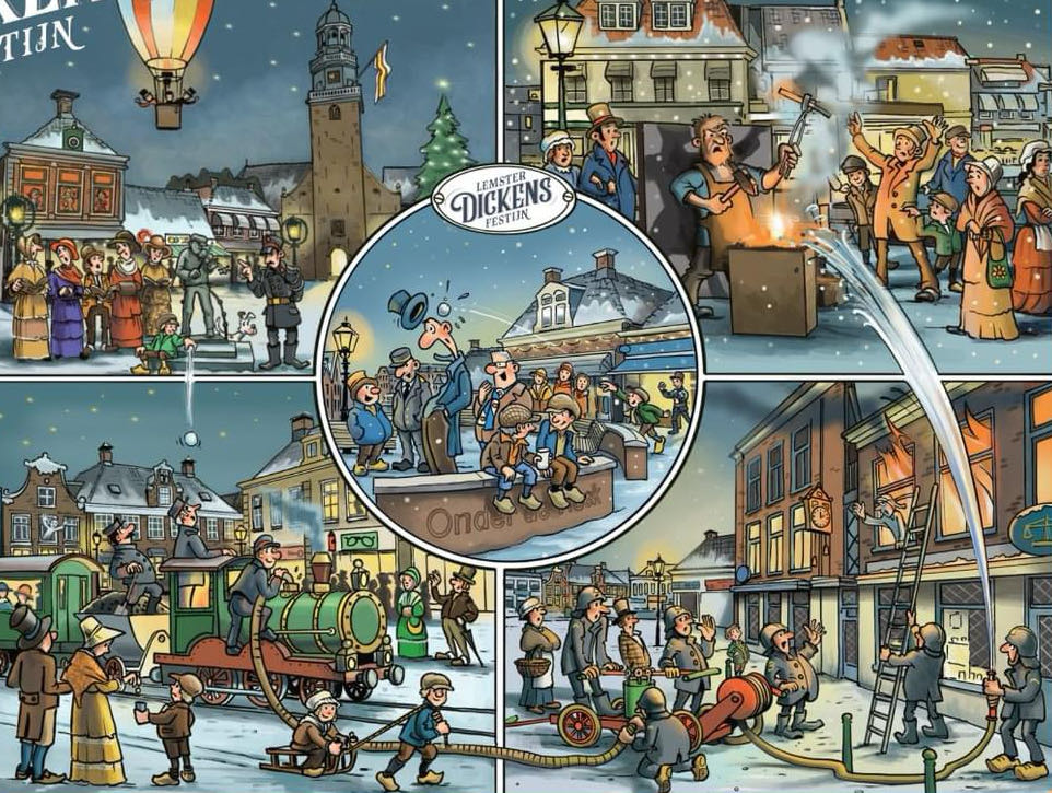 Lemster Dickens Festijn 🟦 - Stoffel En Wim Producties puzzle collectible - Main Image 2