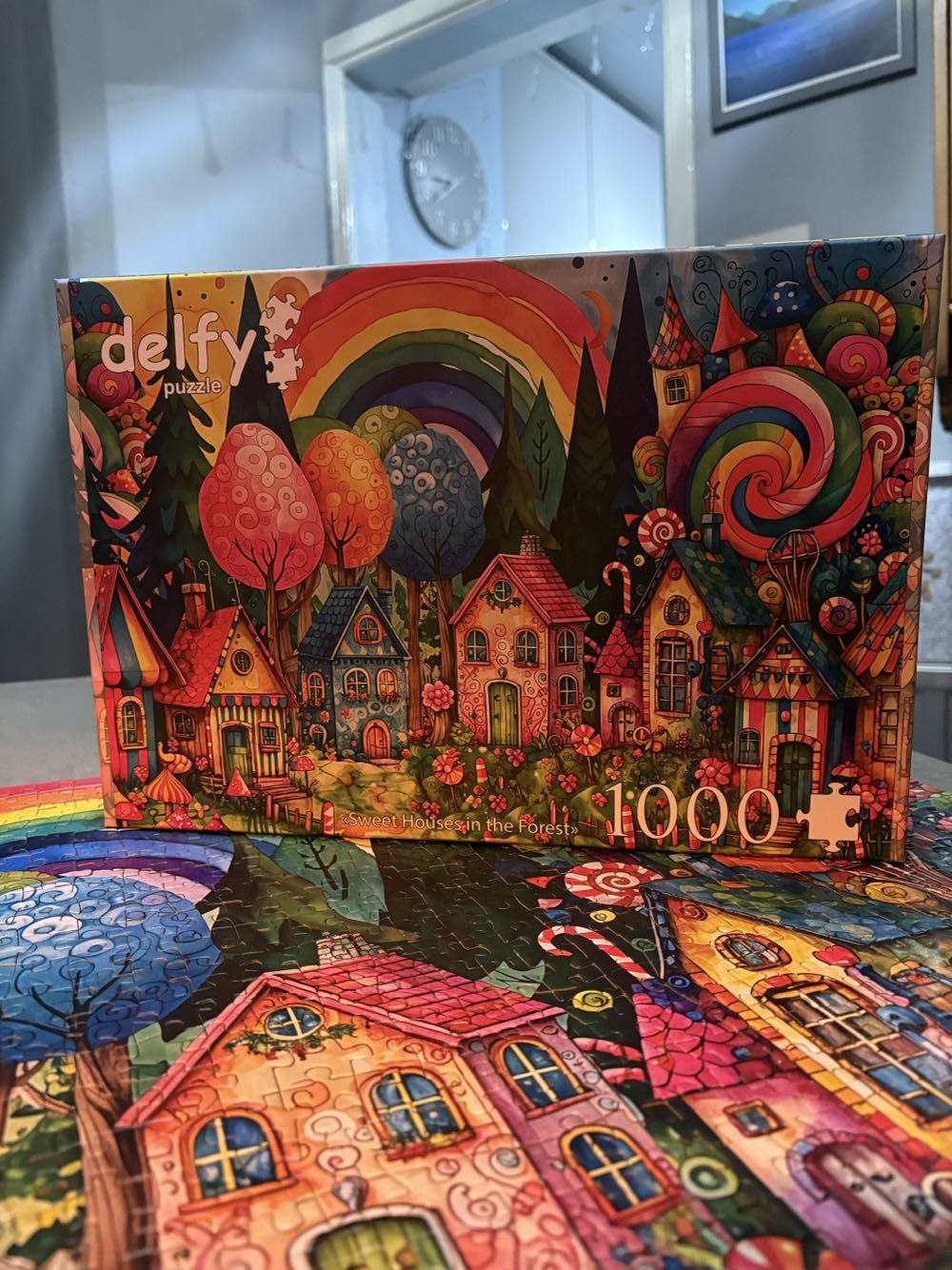 Sweet Houses In The Forest-SOLD - Delfy puzzle collectible [Barcode 733968109613] - Main Image 3