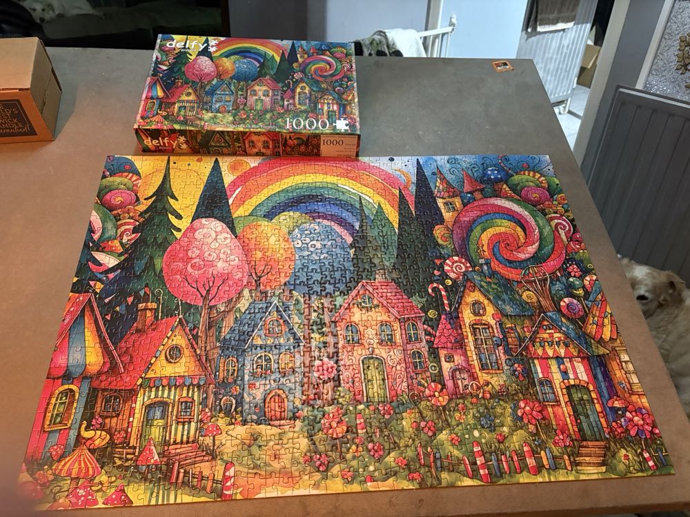 Sweet Houses In The Forest-SOLD - Delfy puzzle collectible [Barcode 733968109613] - Main Image 4