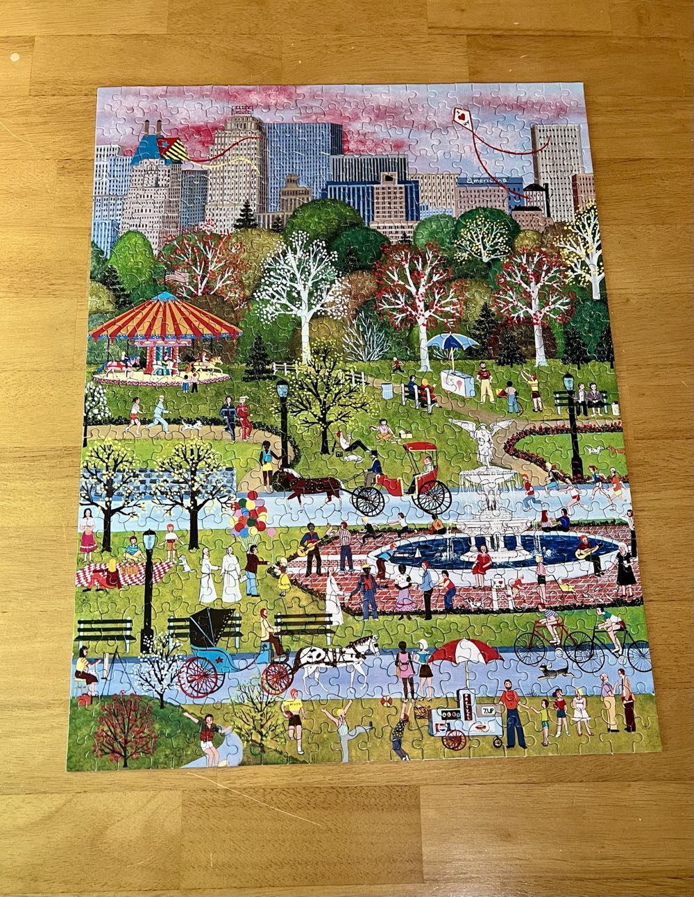 Springtime In Central Park - Ceaco puzzle collectible [Barcode 021081232203] - Main Image 2