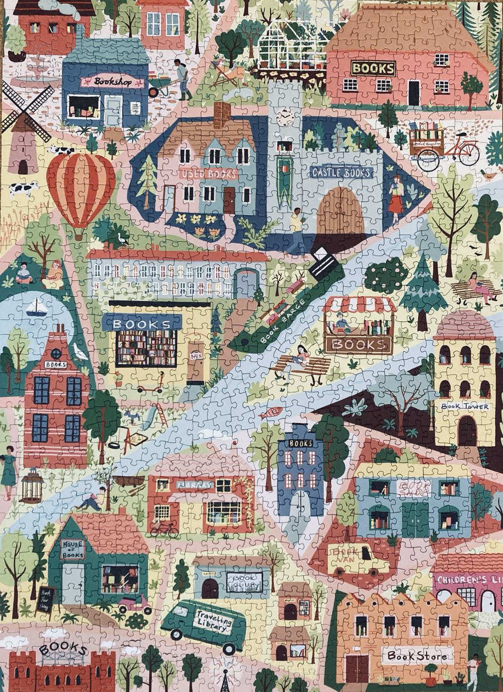 Book Lover’s Town - Puzzle Weekend puzzle collectible [Barcode 198715867794] - Main Image 2