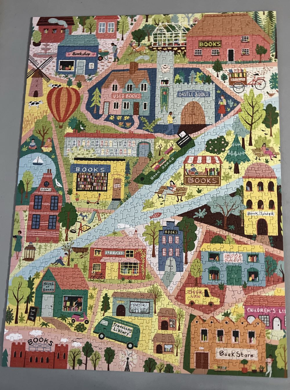 Book Lover’s Town - Puzzle Weekend puzzle collectible [Barcode 198715867794] - Main Image 3