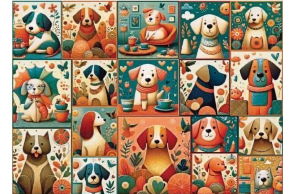 Turquoise Peach Pup - Delfy puzzle collectible [Barcode 733968109637] - Main Image 2