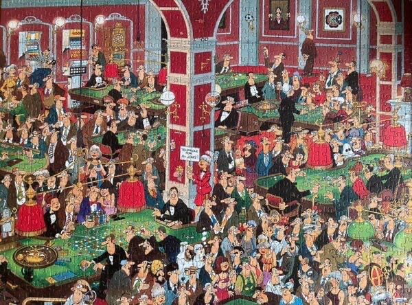 Crazy Casino - Jumbo puzzle collectible [Barcode 8721017601203] - Main Image 2