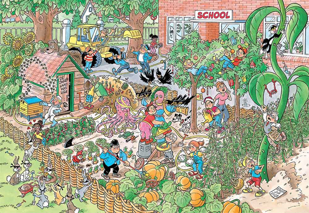 Jan van Haasteren. De Schooltuin. Nr 18 - Jumbo puzzle collectible [Barcode 8710126003435] - Main Image 2
