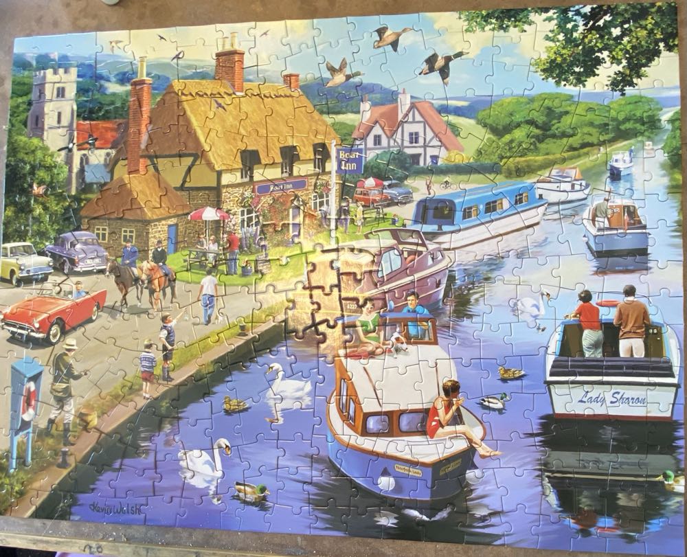 A Lazy Evening On The River - Bits & Pieces puzzle collectible [Barcode 192949079503] - Main Image 3