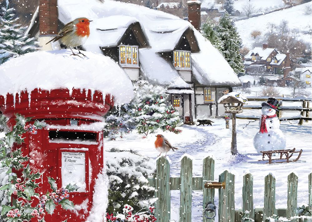 Robin With Snow - Alipson puzzle collectible - Main Image 2