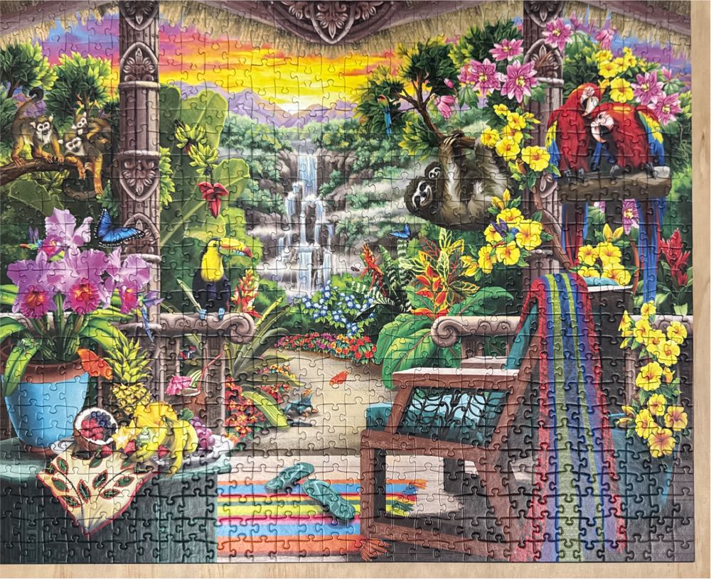 Tropical Retreat - Ravensburger puzzle collectible [Barcode 4005556168026] - Main Image 2